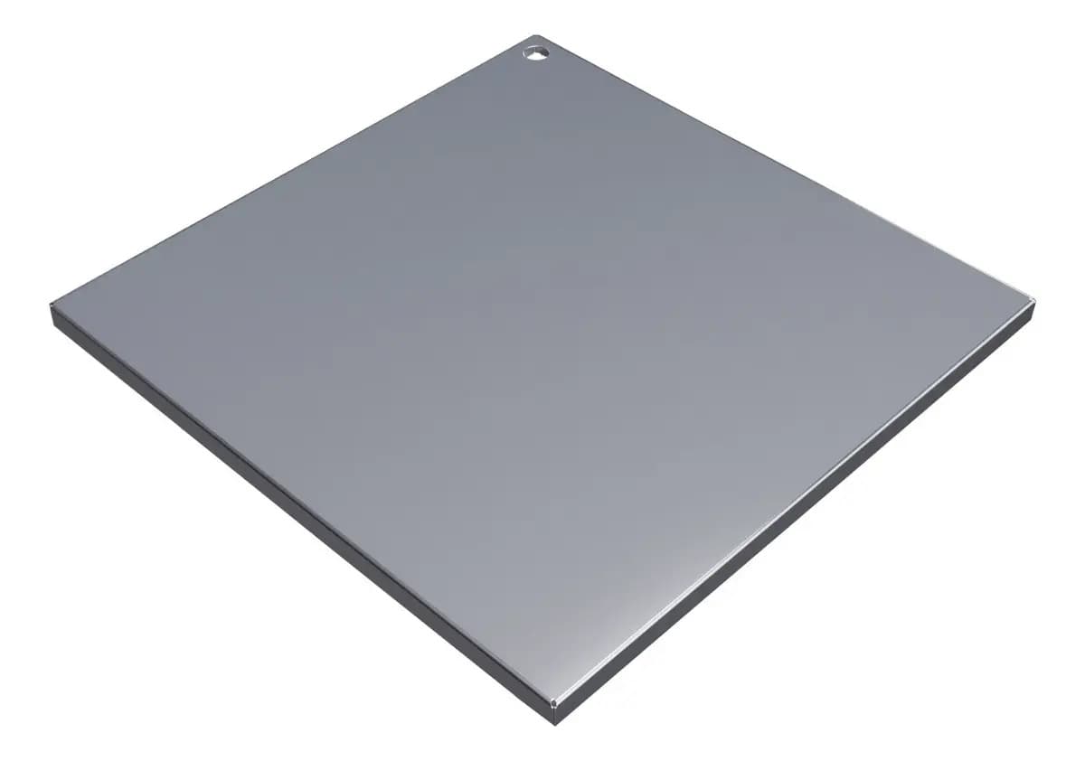 Tampa Para Calha 40x40 Ecosul Metais Cinza