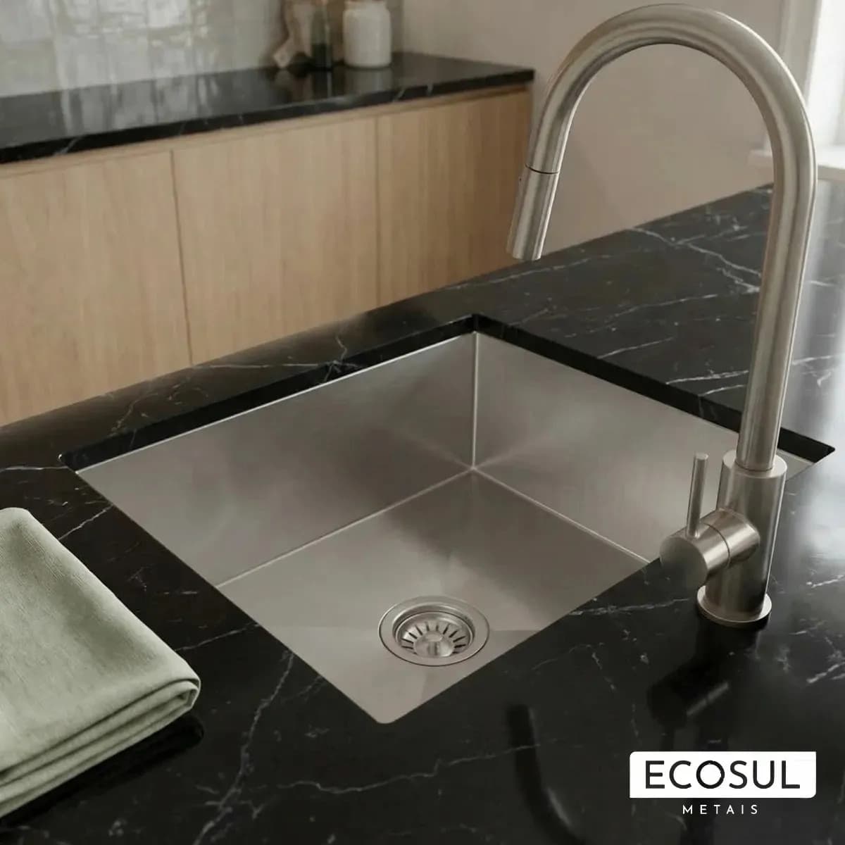 Cuba Gourmet para Cozinha 40x50 cm Inox 304 Ecosul