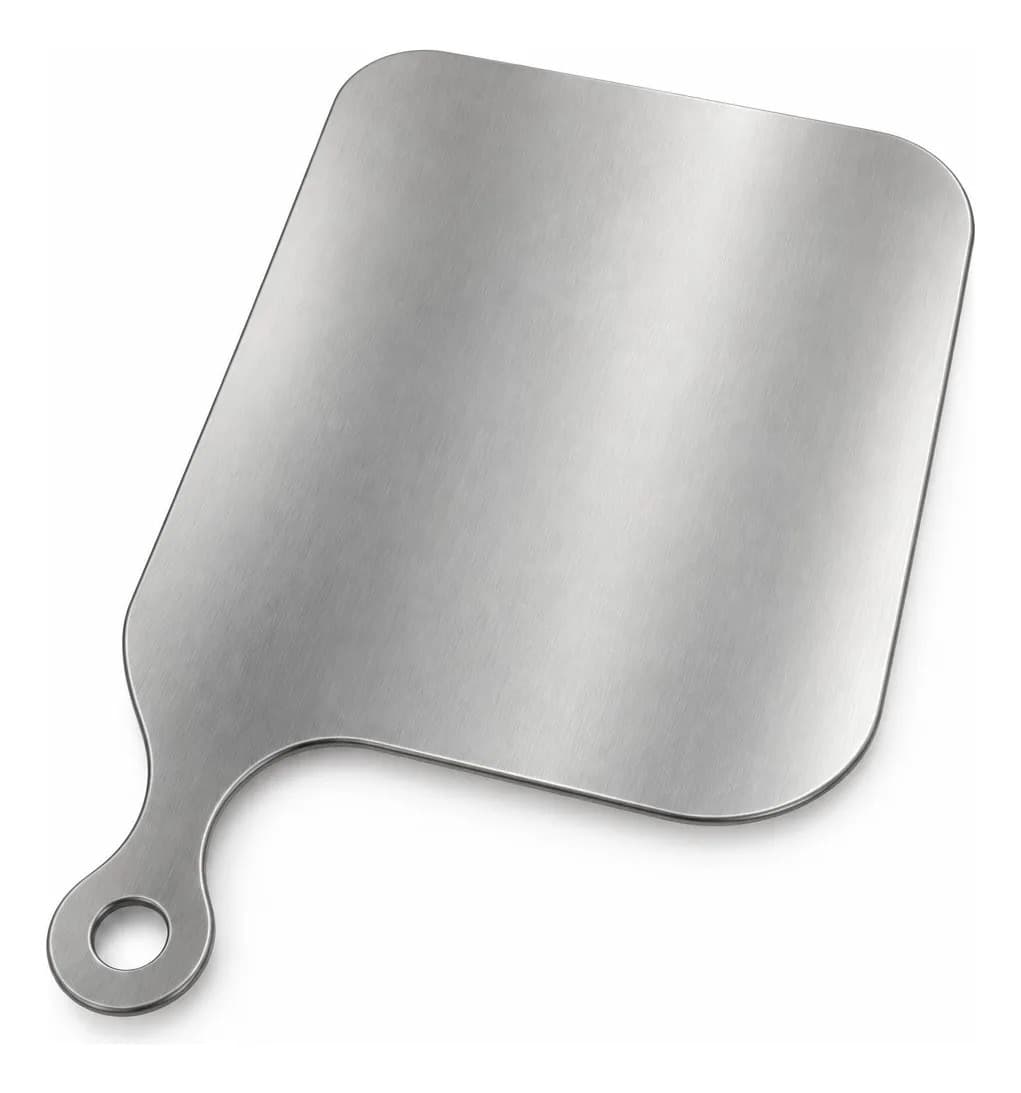 Tábua de Corte Inox 304 Duchef 36x30 cm com Alça Ecosul