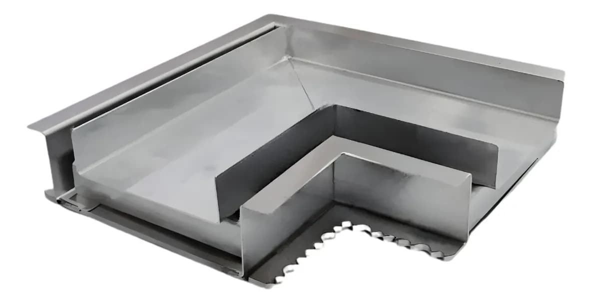 Ralo Oculto de Canto 90° 14x14 cm Inox 304 para Piscina Ecosul
