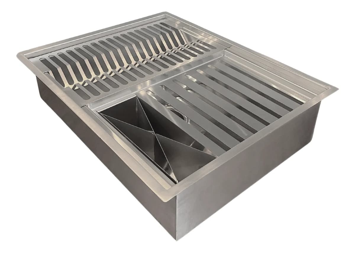 Calha Úmida Gourmet 40x50 cm Inox 304 com Escorredor Ecosul