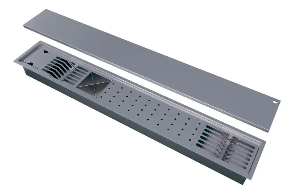 Canal Úmido Organizador Calha 120cm + Tampa Ecosul Metais