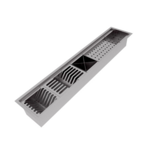 Calha Gourmet Escorredor Inox Tamanho 120 Cm Ecosul + TAMPA - Imagem 2