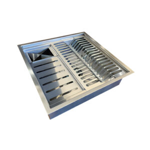 Calha Gourmet Escorredor Inox Tamanho 40x40 Cm Ecosul - Imagem 3