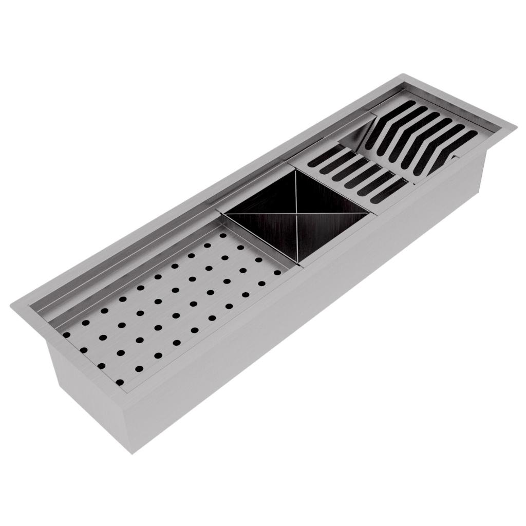 Calha Gourmet Escorredor Inox Tamanho 19x62 Cm Ecosul