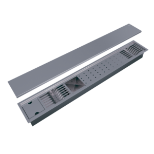 Calha Gourmet Escorredor Inox Tamanho 120 Cm Ecosul + TAMPA