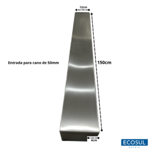 Cascata Chuveiro De Parede 150cm De Embutir Aço Inox 304 - Imagem 2