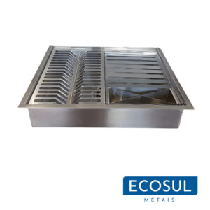 Calha Gourmet Escorredor Inox Tamanho 40x50 Cm Ecosul - Imagem 3