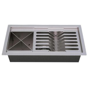Calha Gourmet Escorredor Inox Tamanho 19x38 Cm Ecosul - Imagem 2