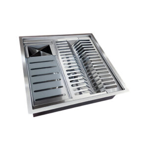 Calha Gourmet Escorredor Inox Tamanho 40x40 Cm Ecosul - Imagem 4