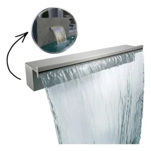 Cascata De Piscina 60cm Linear Aço Inox 316 - Imagem 1