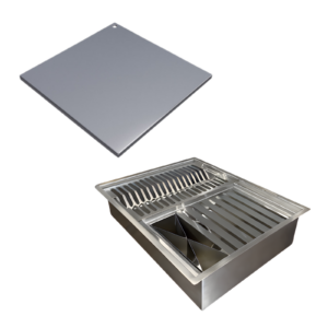 Calha Gourmet Escorredor Inox Tamanho 40x50 Cm Ecosul + TAMPA