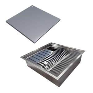 Calha Gourmet Escorredor Inox Tamanho 40x40 Cm Ecosul + TAMPA