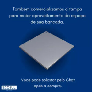 Calha Gourmet Escorredor Inox Tamanho 40x50 Cm Ecosul - Imagem 5