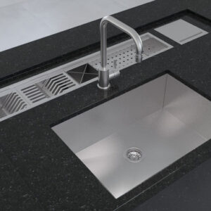 Calha Gourmet Escorredor Inox Tamanho 19x92 Cm Ecosul - Imagem 3