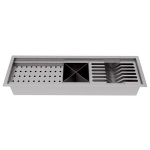 Calha Gourmet Escorredor Inox Tamanho 19x62 Cm Ecosul - Imagem 2