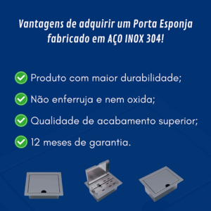 Porta Esponja e Sabão em Barra Inox Embutir - Imagem 5
