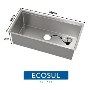 Cuba Gourmet Workstation Inox 74x44x20 com Acessórios - Imagem 3