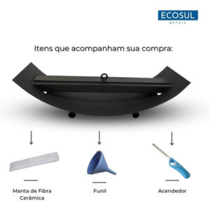 Lareira Ecológica Portátil A Álcool Ou Etanol De Mesa - Imagem 3