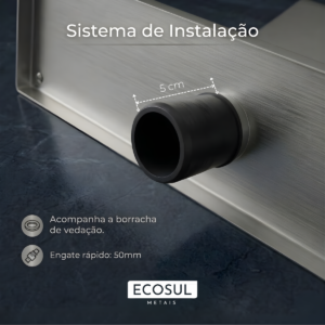 Cascata Para Piscina Long Aço Inox 316 Ecosul - Imagem 4